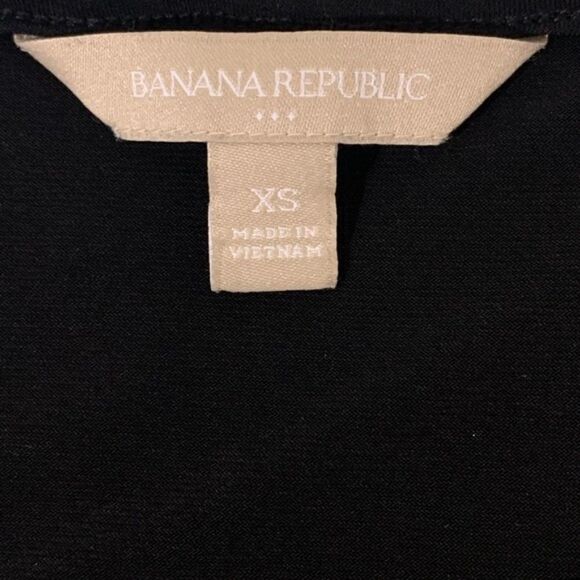 Banana Republic Baroque Navy, Gold, Cream Print Sheath Dress, XS - Picture 4 of 4